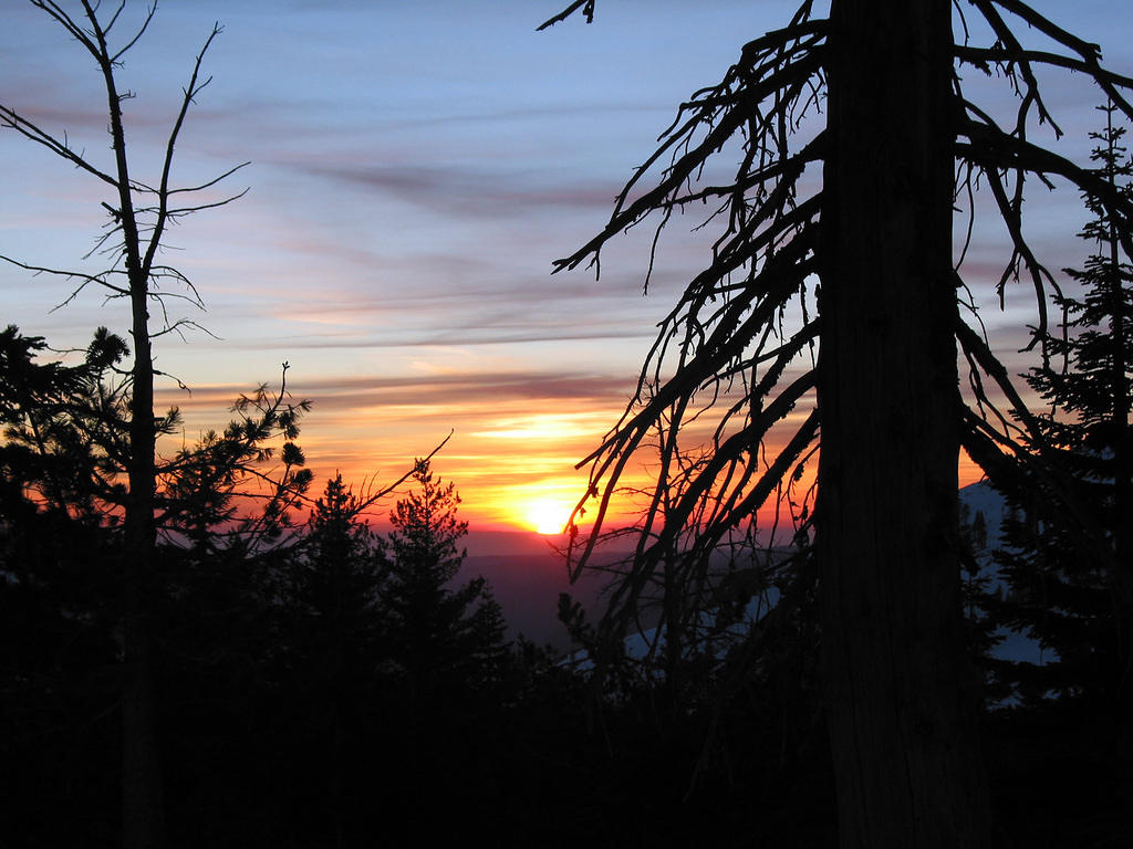 Sunset from our campsite on Sunday